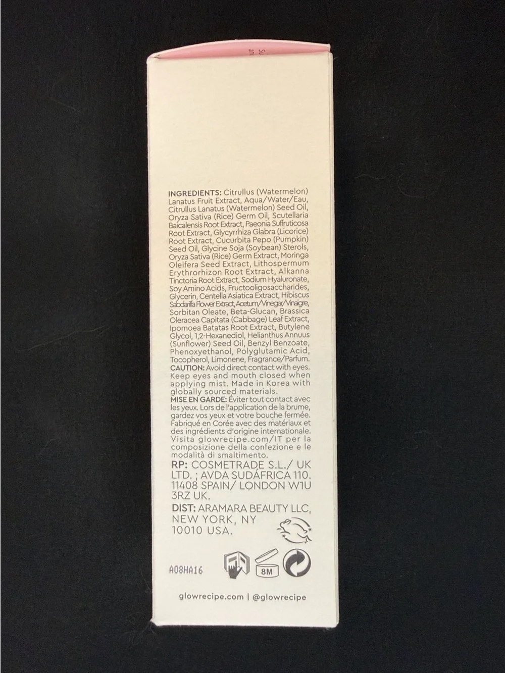 Glow Recipe Watermelon Glow Ultra-Fine Mist 2.53 ounce New